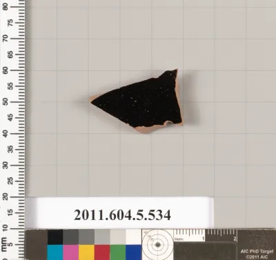 Terracotta fragment of a kylix (drinking cup)