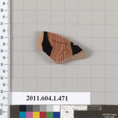 Terracotta fragment of a kylix (drinking cup)