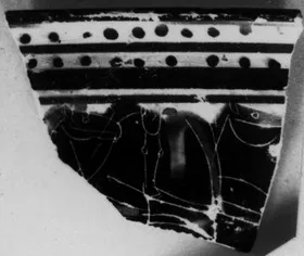 SKYPHOS, FRAGMENT (ATHENIAN, BLACK-FIGURE)