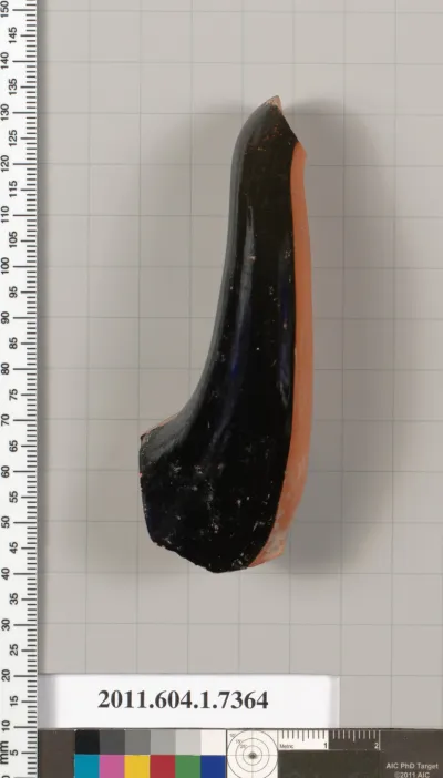 Terracotta fragment of a kylix (drinking cup)