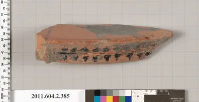 Terracotta fragment of a column-krater (bowl for mixing wine and water)