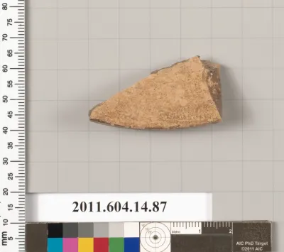 Terracotta fragment of a plate?