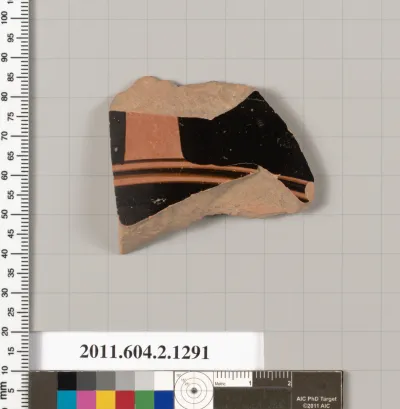 Terracotta fragment of a skyphos (deep drinking cup)