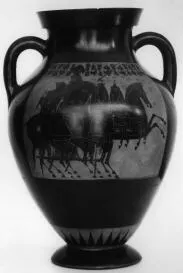 AMPHORA, BELLY, TYPE B (ATHENIAN, BLACK-FIGURE)
