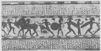 SARCOPHAGUS (EAST GREEK, CLAZOMENIAN, BLACK-FIGURE)