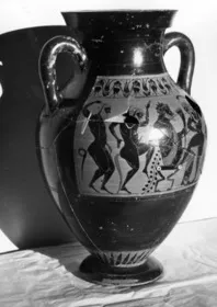 AMPHORA, BELLY, TYPE B (ATHENIAN, BLACK-FIGURE)