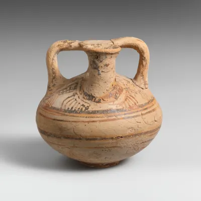 Terracotta stirrup jar