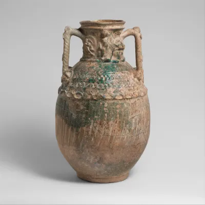Terracotta amphora (two-handled jar)
