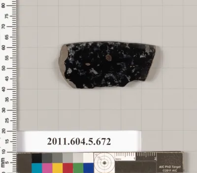 Terracotta rim fragment of a kylix (drinking cup)