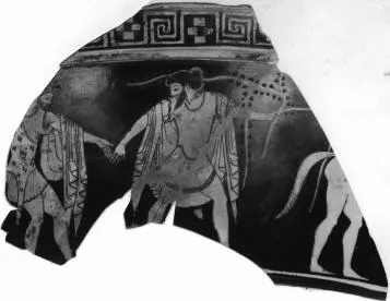 KRATER, VOLUTE, FRAGMENT (ATHENIAN, RED-FIGURE)