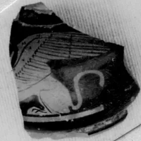 LEKYTHOS, SQUAT, FRAGMENT (ATHENIAN, RED-FIGURE)