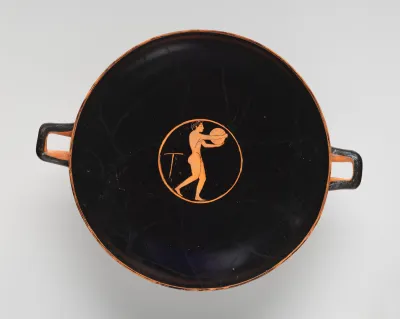 Terracotta kylix (drinking cup)