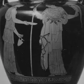 AMPHORA, NECK (ATHENIAN, RED-FIGURE)