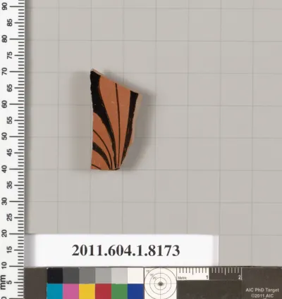 Terracotta fragment of a kylix (drinking cup)