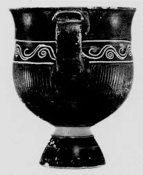 KANTHAROS (TEANO WARE, BLACK GLAZE)