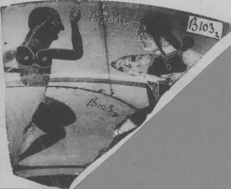 CUP, SIANA, FRAGMENT (ATHENIAN, BLACK-FIGURE)