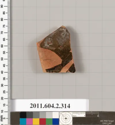 Terracotta fragment of a column-krater (bowl for mixing wine and water)