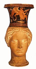 FIGURE VASE, MUG (SOUTH ITALIAN, RED-FIGURE)