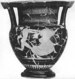 KRATER, COLUMN (ATHENIAN, RED-FIGURE)