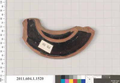 Terracotta fragment of a kylix (drinking cup)