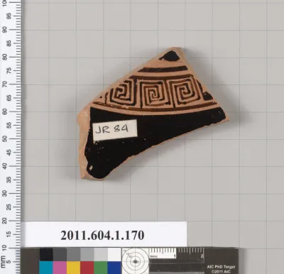 Terracotta fragment of a kylix (drinking cup)