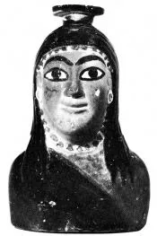 FIGURE VASE, ARYBALLOS (EAST GREEK)