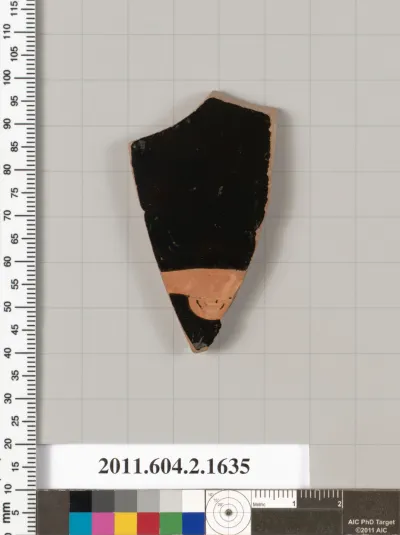 Terracotta fragment of a skyphos (deep drinking cup)