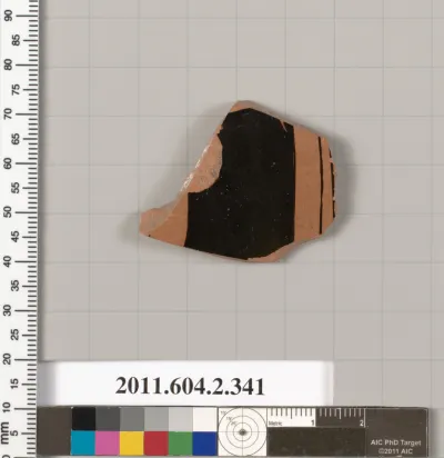 Terracotta fragment of a column-krater (bowl for mixing wine and water)