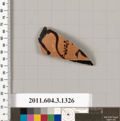 Terracotta fragment of a skyphos (deep drinking cup)