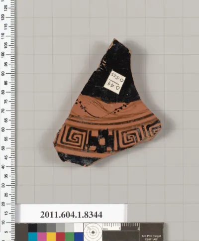 Terracotta fragment of a kylix (drinking cup)