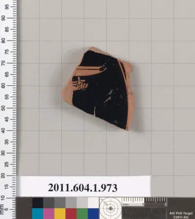 Terracotta fragment of a kylix (drinking cup)