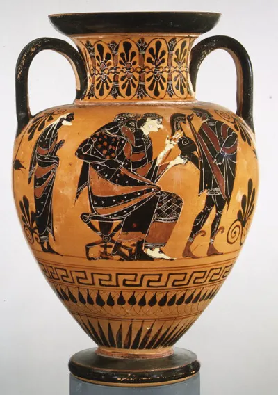 Terracotta neck-amphora (jar)