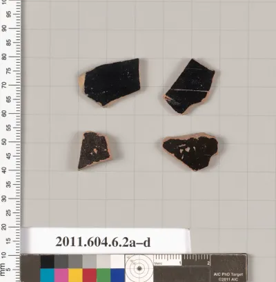 Terracotta fragments of open shapes
