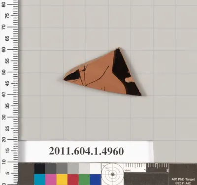 Terracotta fragment of a kylix (drinking cup)