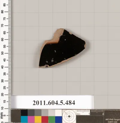 Terracotta fragment of a kylix (drinking cup)