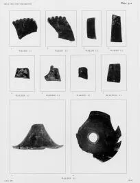 CHALICE, FRAGMENTS (ETRUSCAN, BUCCHERO)