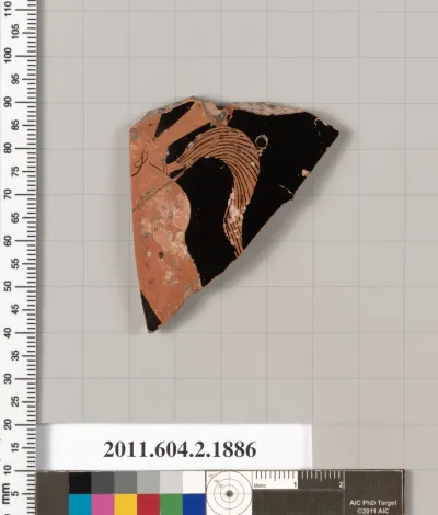 Terracotta fragment of a skyphos (deep drinking cup)