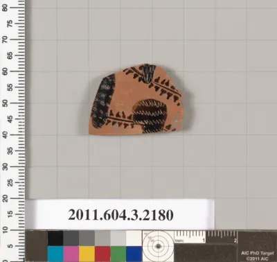 Terracotta fragment of a kylix (drinking cup)