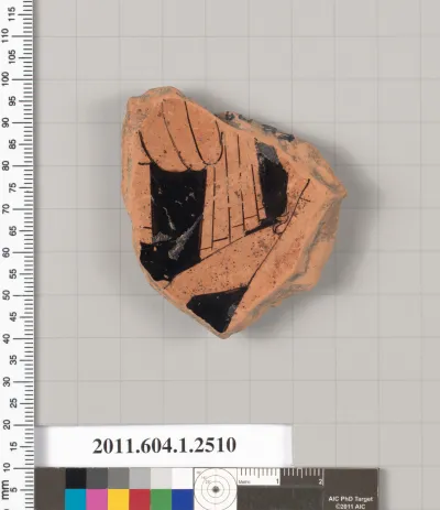 Terracotta fragment of a kylix (drinking cup)