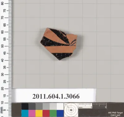 Terracotta fragment of a kylix (drinking cup)