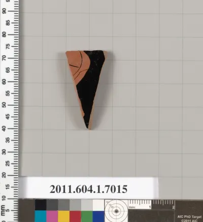 Terracotta fragment of a kylix (drinking cup)