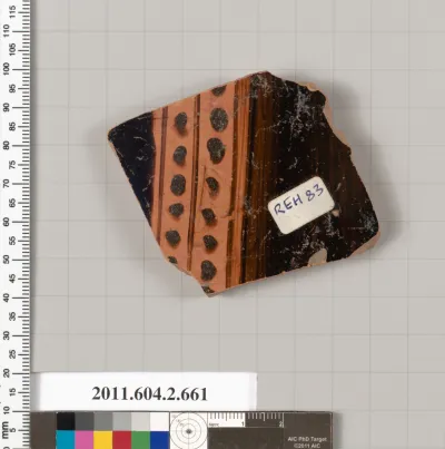 Terracotta fragment of a column-krater (bowl for mixing wine and water)