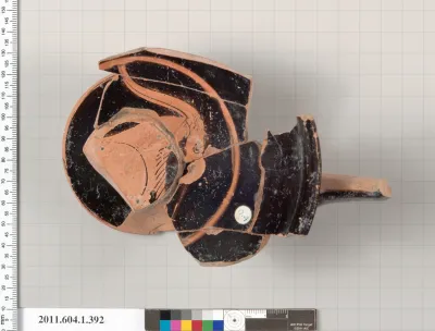 Terracotta fragments of a kylix (drinking cup)
