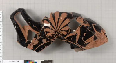 Terracotta fragment of a kylix (drinking cup)