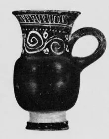 MUG (SOUTH ITALIAN, GNATHIAN, BLACK GLAZE)