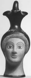 FIGURE VASE, OINOCHOE (ATHENIAN, RED-FIGURE)