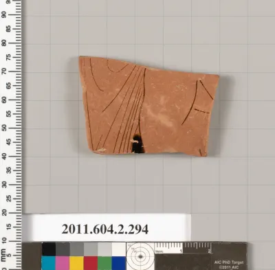 Terracotta fragment of a column-krater (bowl for mixing wine and water)