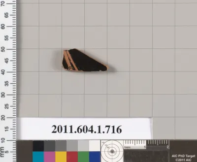 Terracotta fragment of a kylix (drinking cup)