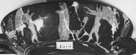 CUP, STEMLESS (ATHENIAN, RED-FIGURE)