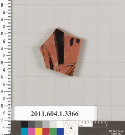 Terracotta fragment of a kylix (drinking cup)